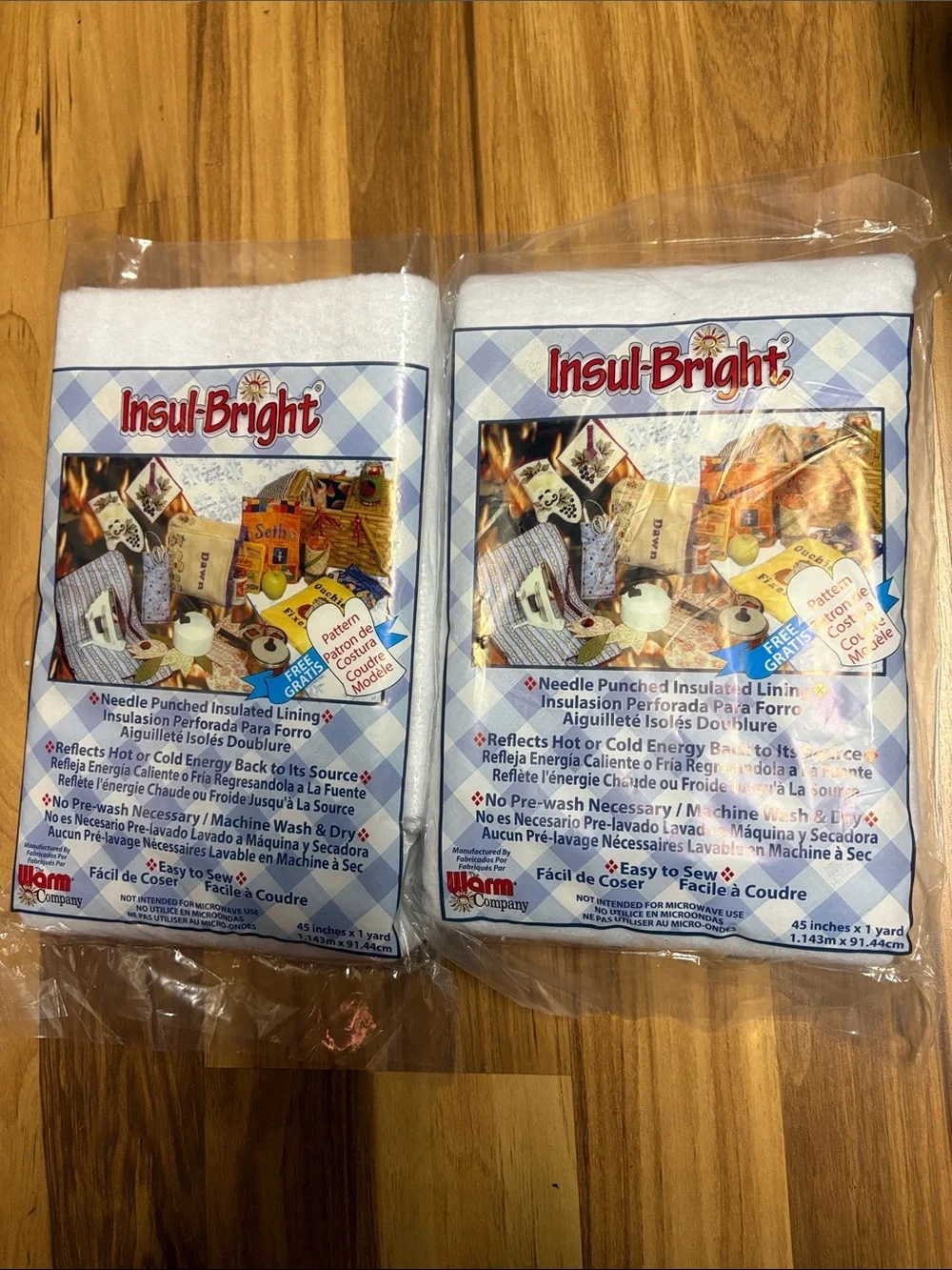 Insul-Bright Needle Punched Insulated Lining - White (2 Packs)